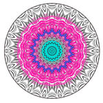 圆形抽象装饰花纹