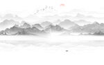 水墨山水画