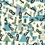 数字几何图案背景纹理