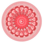 粉色曼陀罗花纹图案