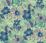 花卉图案背景清新自然风