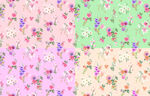 花卉渐变背景图案素材