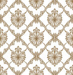 金色复古花纹无缝图案