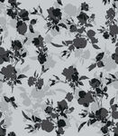 黑白花卉图案面料