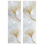 银杏叶大理石纹理装饰画