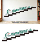 校园楼梯文化墙