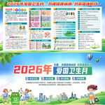 爱国卫生月展板