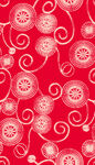 红色花卉螺旋纹图案背景