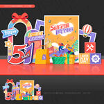 五一劳动节美陈五一劳动节