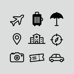 旅行图标集合