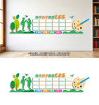 儿童绘画作品展示墙