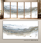 中式山水意境客厅装饰画