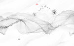 水墨写意山水意境图
