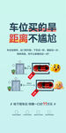 车位买的早距离不尴尬海报