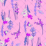 粉色背景的花卉图案设计