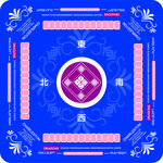 中式传统蓝色几何饰纹图案