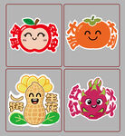 可爱卡通蔬菜水果形象