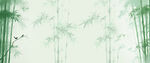 灯箱新中式水墨竹子