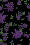 紫色花卉绿叶图案背景