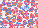 多彩花卉图案纹理背景