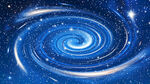 蓝色星空旋涡天花吊顶