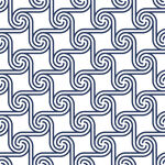 蓝白几何螺旋花纹图案