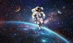 宇航员星空背景墙