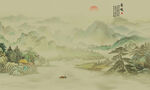 水墨山水画