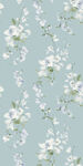 浅蓝色背景花卉图案