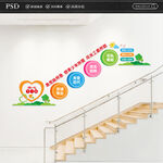 关工委楼梯文化墙