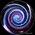 圆形星空旋涡宇宙太空