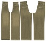 卡其色长裤款式展示