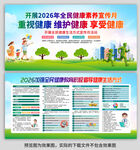 全民健康生活方式日展板