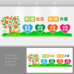 和谐社区你我共建文化墙