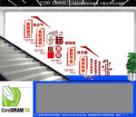 移风易俗楼梯文化墙