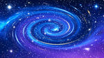 蓝紫色星空吊顶天花