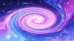 梦幻绚丽宇宙星空漩涡