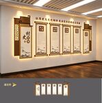 乡贤村史展览馆厅文化墙