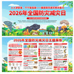 2026年全国防灾减灾日展板