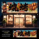 烧烤店门头