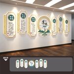 道德讲堂文化墙展板