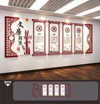 笔墨纸砚书法室展厅展板文化墙