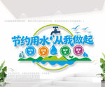 节约用水文化墙
