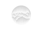 圆形山水浮雕图案