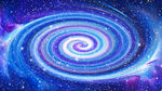蓝色旋涡星空