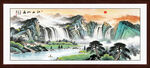 中式山水国画风景图