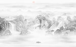 山水水墨画