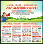 2026年防灾减灾日展板