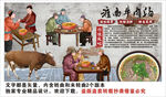 淮南牛肉汤背景墙装饰画