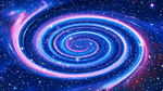 梦幻宇宙旋涡星空背景